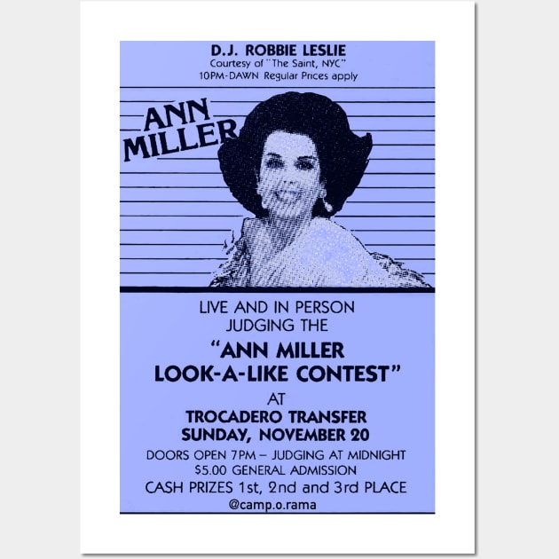 Ann Miller Wall Art by Camp.o.rama